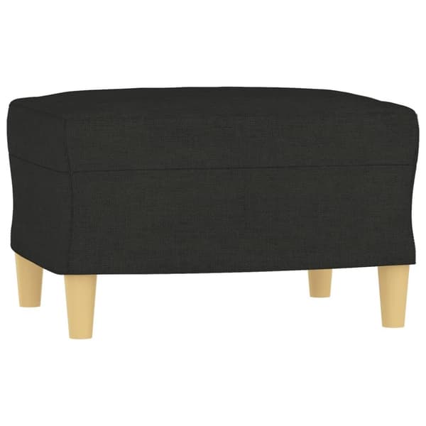 vidaXL sofasæt 4 dele med hynder stof sort