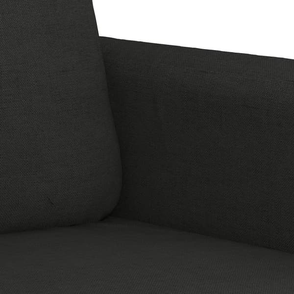 vidaXL sofasæt 4 dele med hynder stof sort