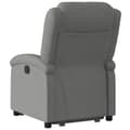 Miniatyrbild 5 av 11: vidaXL Elektrisk reclinerfåtölj med uppresningshjälp mörkgrå tyg
