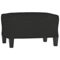 Miniatyrbillede 4 af 9: vidaXL 3-personers sofa med fodskammel 180 cm sort