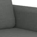 Miniatyrbild 7 av 9: vidaXL Soffgrupp med kuddar 2 delar mörkgrå tyg