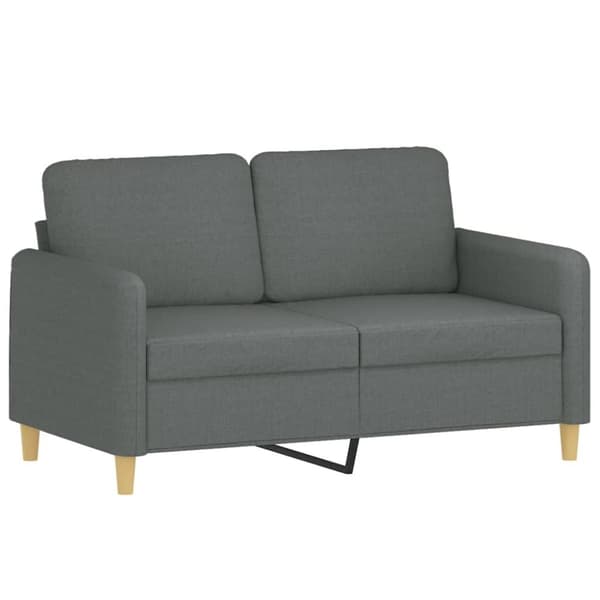 vidaXL sofasæt 2 dele med puder stof mørkegrå