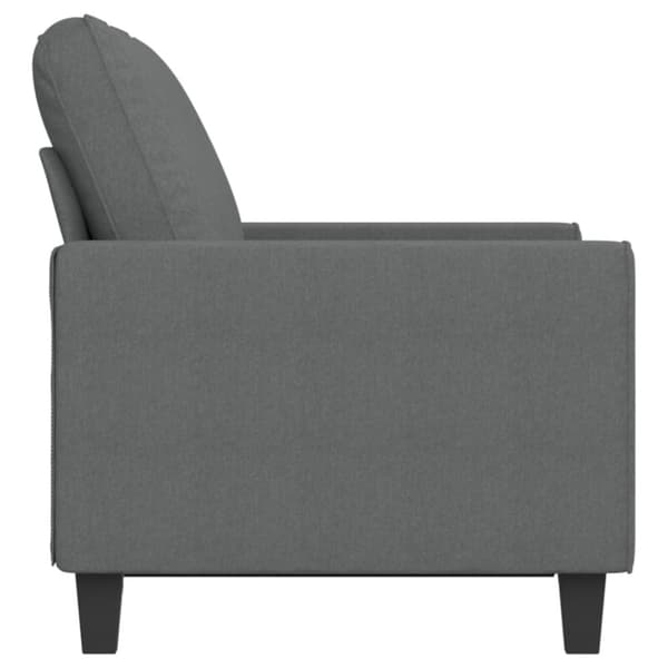vidaXL Soffa 2-sits mörkgrå 120 cm tyg