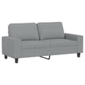 Miniatyrbillede 3 af 7: vidaXL sofasæt 2 dele stof lysegrå
