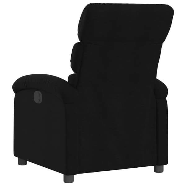 vidaXL Elektrisk reclinerfåtölj svart tyg