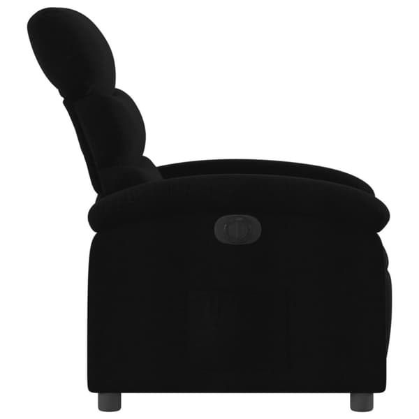 vidaXL Elektrisk reclinerfåtölj svart tyg