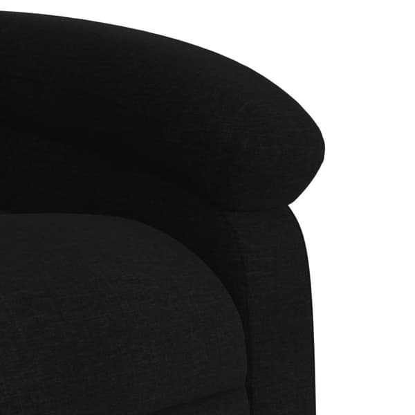 vidaXL Elektrisk reclinerfåtölj svart tyg