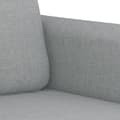 Miniatyrbillede 5 af 11: vidaXL sofasæt 3 dele med puder stof lysegrå