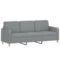 Miniatyrbillede 4 af 10: vidaXL sofasæt 4 dele med hynder stof lysegrå
