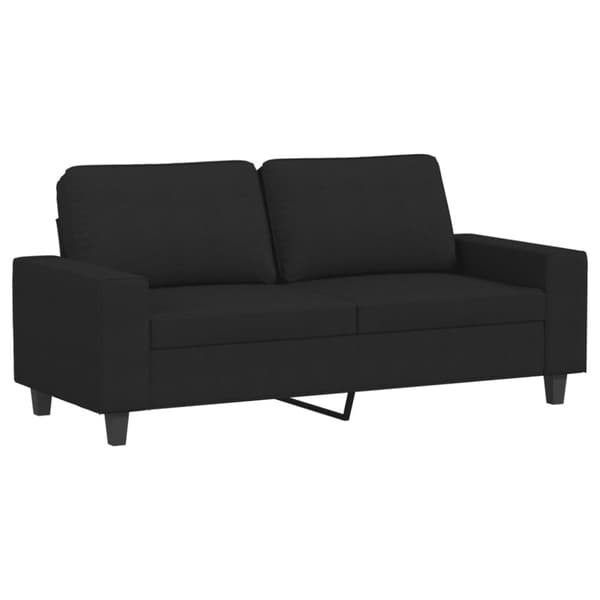 vidaXL sofasæt 3 dele stof sort