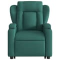Miniatyrbild 7 av 11: vidaXL Reclinerfåtölj med uppresningshjälp mörkgrön tyg