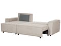 Miniatyrbillede 7 af 11: Hjørnesofa beige 2-personers standard fløjlspolstring højre dekorative puder sovesofa moderne