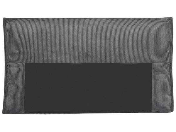 Hjørnesofa grafitgrå 2-personers standard fløjlspolstring venstre dekorative puder sovesofa moderne
