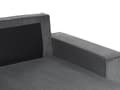 Miniatyrbillede 11 af 11: Hjørnesofa grafitgrå 2-personers standard fløjlspolstring venstre dekorative puder sovesofa moderne