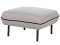 Miniatyrbillede 8 af 11: Sofa Lysegrå Polyester Sorte Metalben 3 Personers Tyk Polstret Dyb Blød Stofsofa med Fodskammel Stuen Moderne Inspiration Stue Møbel Moderne