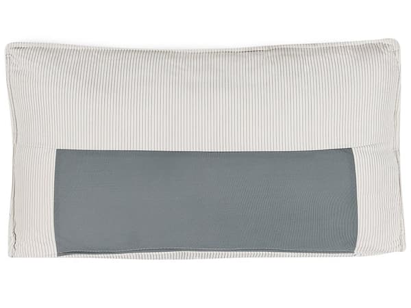Hjørnesofa offwhite 2-personers standard fløjlspolstring højre dekorative puder sovesofa moderne