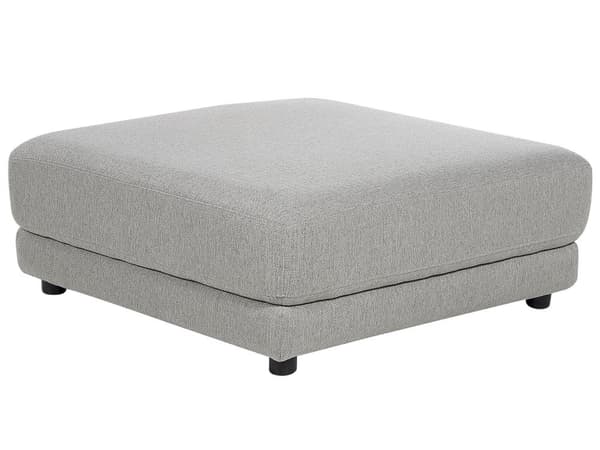 En brun polstret 3-personers sofa med skammel Moderne stuesofa