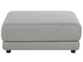 Miniatyrbillede 9 af 11: En brun polstret 3-personers sofa med skammel Moderne stuesofa