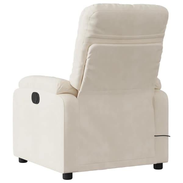vidaXL massagestol mikrofiberstof beige