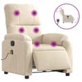 Miniatyrbillede 2 af 9: vidaXL massagestol mikrofiberstof beige