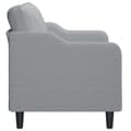 Miniatyrbillede 4 af 8: vidaXL 2-personers sofa 140 cm stof lysegrå