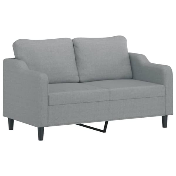 vidaXL 2-personers sofa 140 cm stof lysegrå