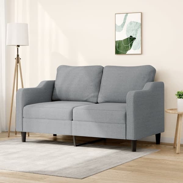 vidaXL 2-personers sofa 140 cm stof lysegrå
