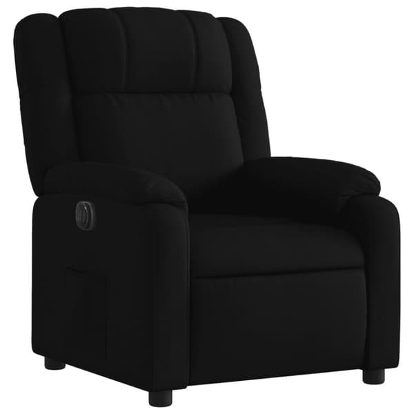 vidaXL Elektrisk reclinerfåtölj svart tyg