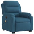 Miniatyrbillede 2 af 11: vidaXL massagestol med løftefunktion velour blå