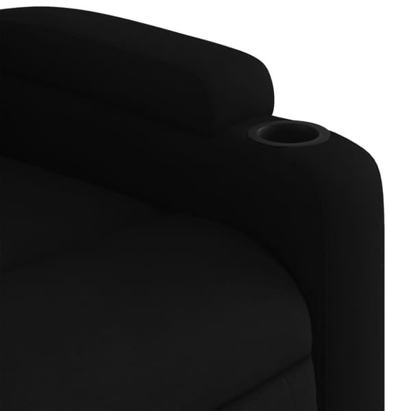 vidaXL Massagefåtölj med uppresningshjälp svart tyg
