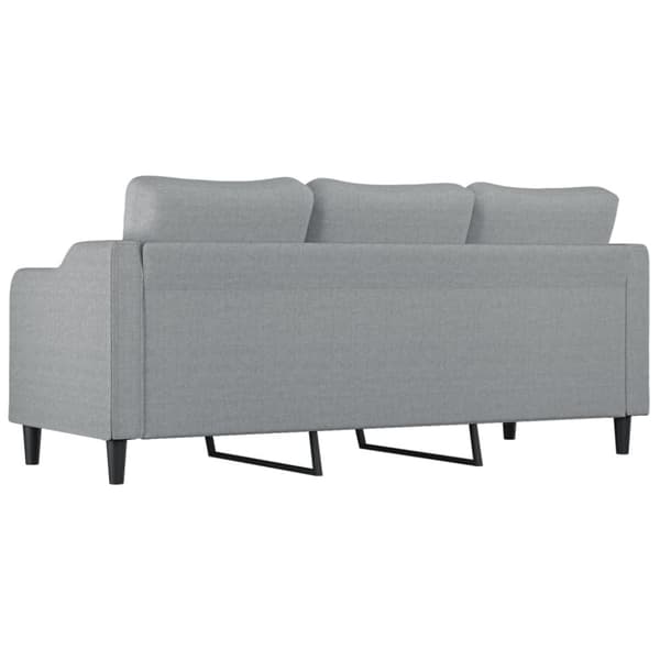 vidaXL 3-sitssoffa ljusgrå 180 cm tyg
