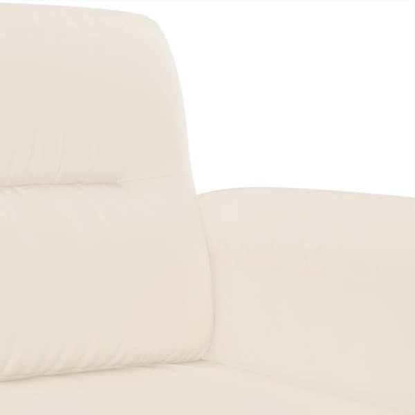 vidaXL 3-sitssoffa Beige 180 cm mikrofibertyg