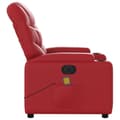 Miniatyrbild 6 av 8: vidaXL Elektrisk massagefåtölj röd konstläder