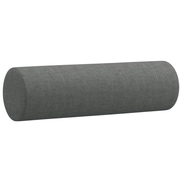 vidaXL 2-sits soffa med prydnadskuddar mörkgrå 120 cm tyg