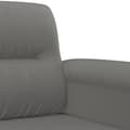 Miniatyrbillede 7 af 10: vidaXL sofasæt 3 dele med puder mikrofiberstof mørkegrå
