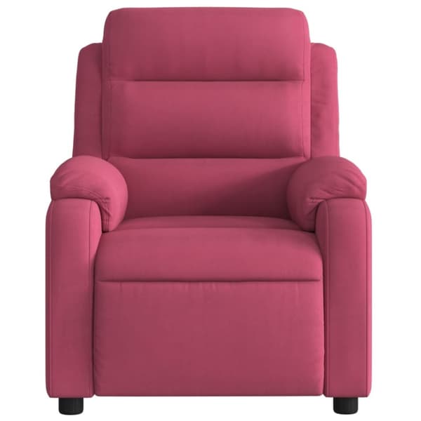 vidaXL lænestol velour vinrød