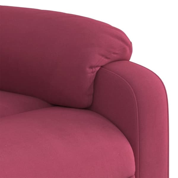 vidaXL lænestol velour vinrød