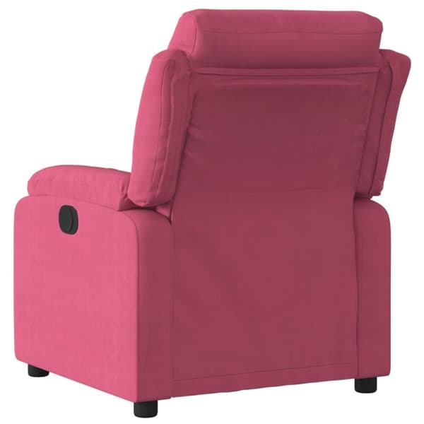 vidaXL lænestol velour vinrød