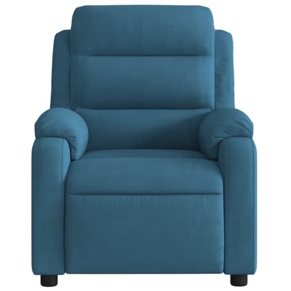 vidaXL massagestol velour blå