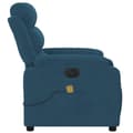 Miniatyrbillede 10 af 11: vidaXL massagestol velour blå