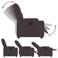 Miniatyrbild 7 av 11: vidaXL Elektrisk reclinerfåtölj mörkbrun tyg
