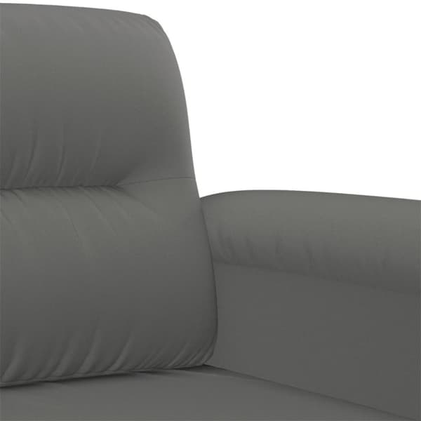 vidaXL 2-sitssoffa mörkgrå 140 cm mikrofibertyg