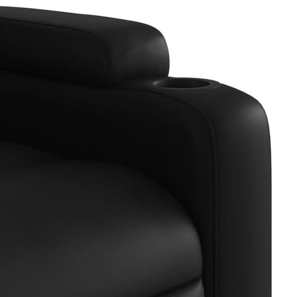 vidaXL løftestol med massagefunktion kunstlæder sort