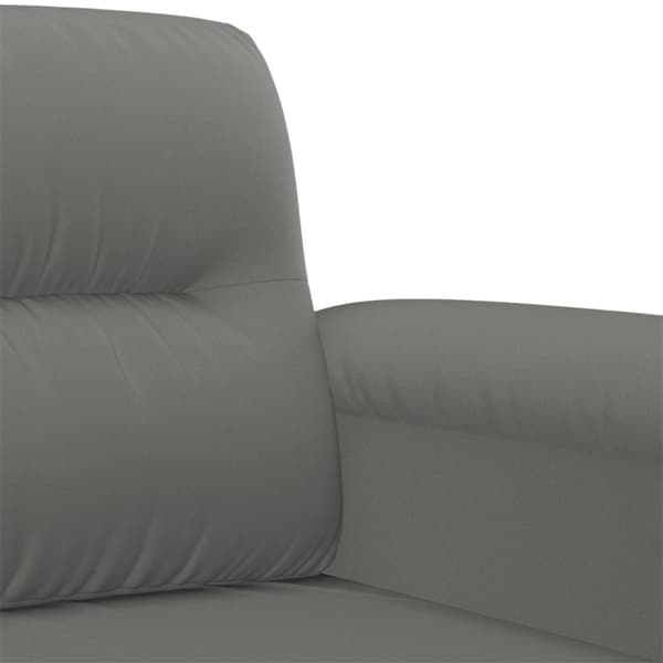 vidaXL sofasæt 3 dele med hynder mikrofiberstof mørkegrå