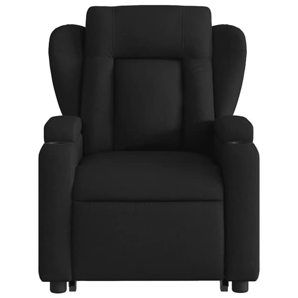 vidaXL Massagefåtölj med uppresningshjälp svart tyg
