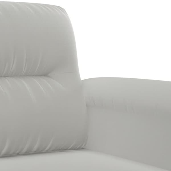 vidaXL sofasæt 3 dele med puder mikrofiberstof lysegrå