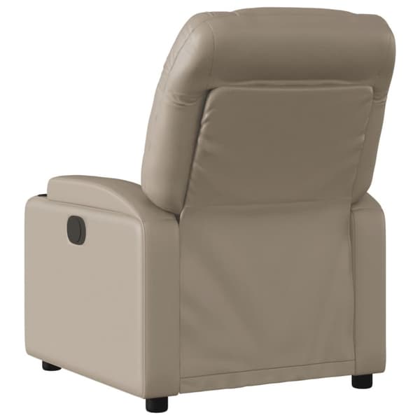 vidaXL Elektrisk massagefåtölj cappuccino konstläder