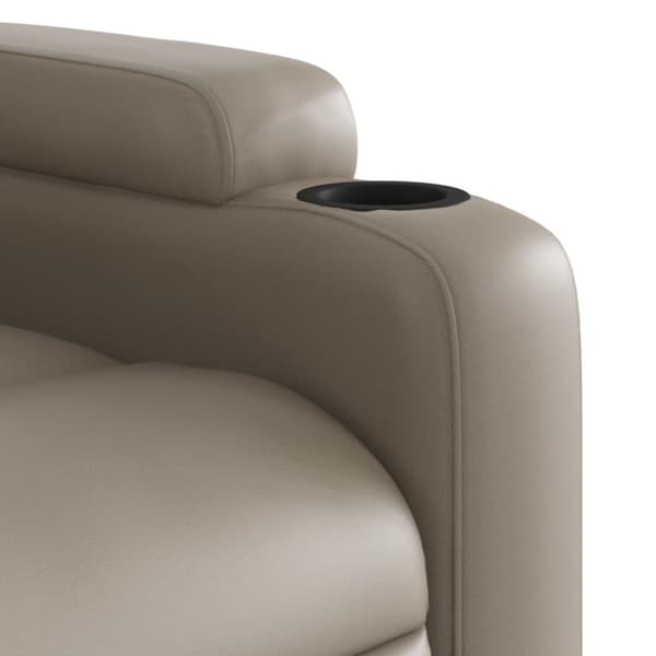 vidaXL Elektrisk massagefåtölj cappuccino konstläder