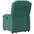 Miniatyrbild 5 av 11: vidaXL Reclinerfåtölj med uppresningshjälp mörkgrön tyg
