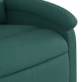 Miniatyrbild 11 av 11: vidaXL Reclinerfåtölj med uppresningshjälp mörkgrön tyg